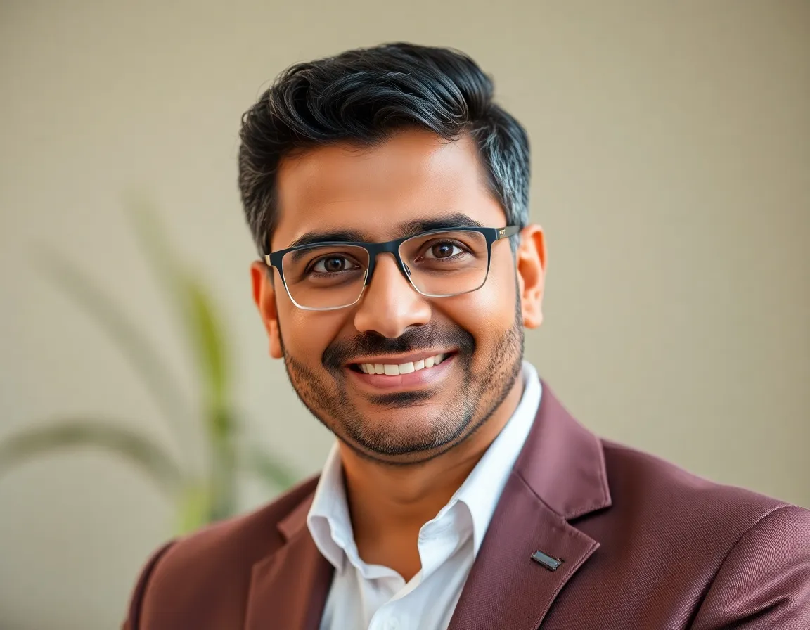 Professional headshot of Dr. Rohan Desai, a sharp and intellectual male executive coach.